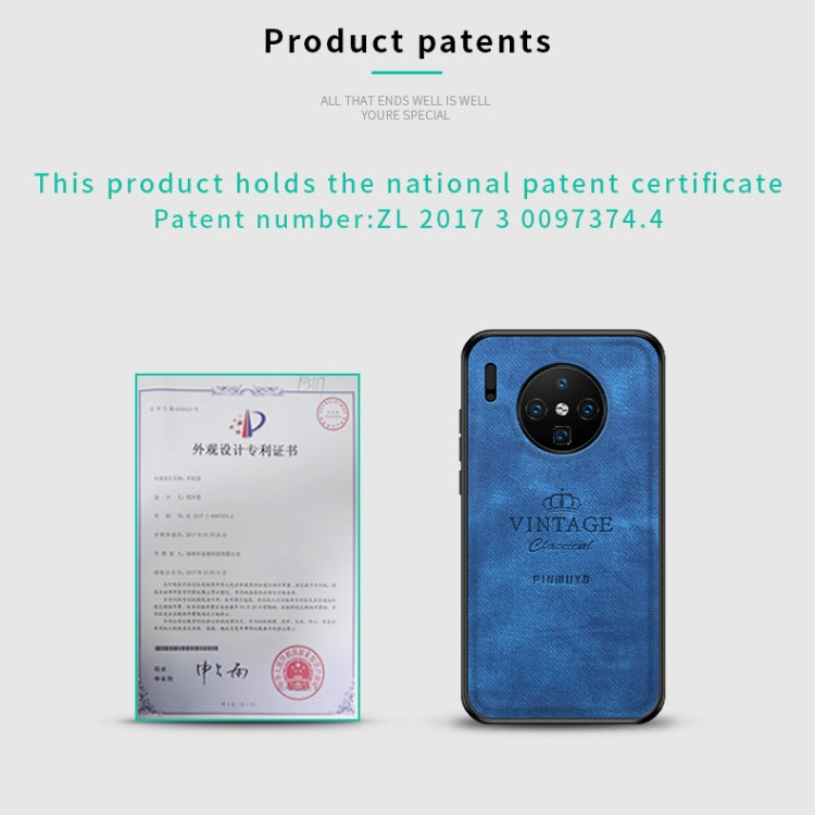 For Huawei Mate 30 PINWUYO Shockproof Waterproof Full Coverage PC + TPU + Skin Protective Case(Blue) - Huawei Cases by PINWUYO | Online Shopping UK | buy2fix