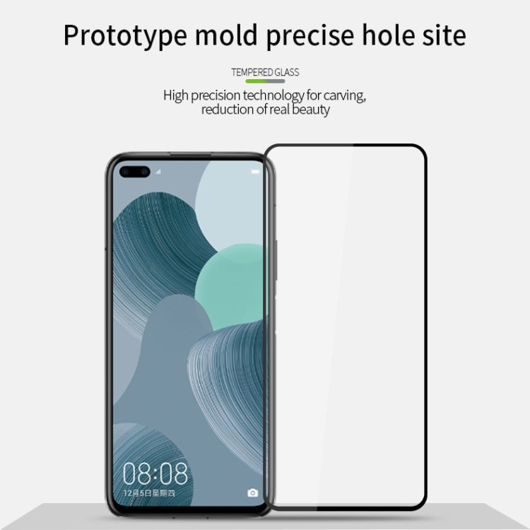 For Huawei Nova 6 MOFI 9H 2.5D Full Screen Tempered Glass Film(Black) - Huawei Tempered Glass by MOFI | Online Shopping UK | buy2fix