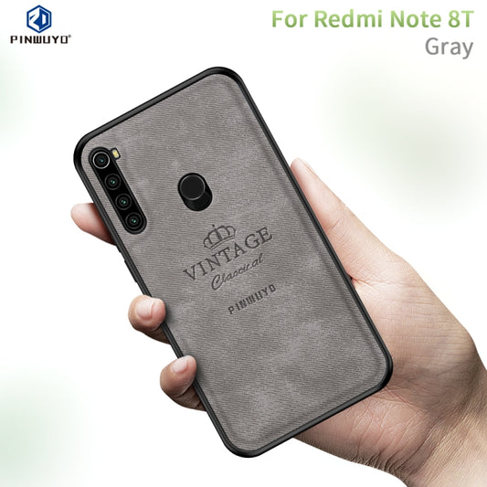 For Xiaomi RedMi Note8T PINWUYO Zun Series PC + TPU + Skin Waterproof And Anti-fall All-inclusive Protective Shell(Gray) - Xiaomi Cases by PINWUYO | Online Shopping UK | buy2fix