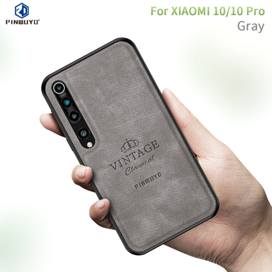 For Xiaomi 10 / 10 Pro PINWUYO Zun Series PC + TPU + Skin Waterproof And Anti-fall All-inclusive Protective Shell(Gray) - Xiaomi Cases by PINWUYO | Online Shopping UK | buy2fix