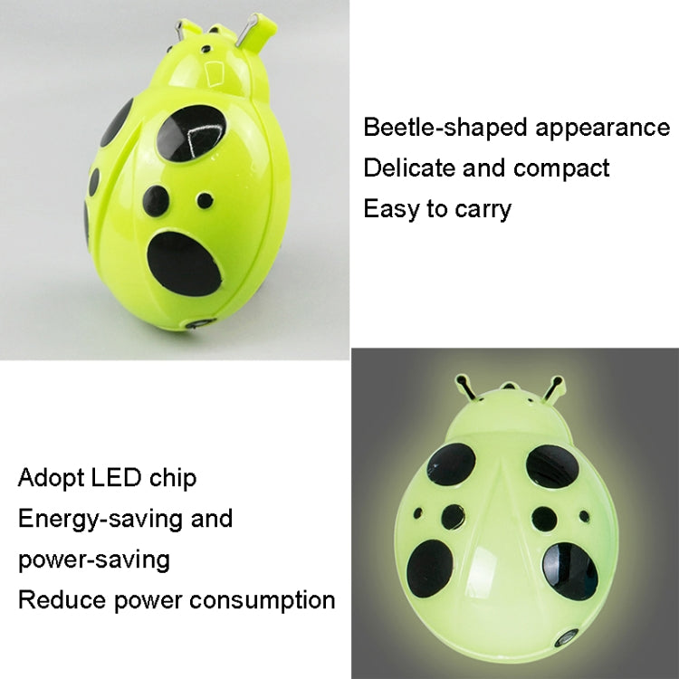 A62 Beetle Shape LED Night Light Plug-in Intelligent Light Control Sensor Light, Plug:UK Plug(White) - Sensor LED Lights by buy2fix | Online Shopping UK | buy2fix