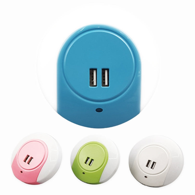 A78B LED Night Light With USB Port Intelligent Light Control Sensor Light, Plug:AU Plug(Pink) - Sensor LED Lights by buy2fix | Online Shopping UK | buy2fix