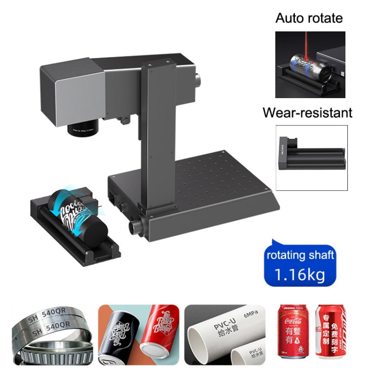 DAJA M1 Pro 2W Metal Nameplate High Precision Characters Laser Carving Machine, Style:M1pro+RT5 Swivel+RF1 Ring Fixture(EU Plug) - DIY Engraving Machines by DAJA | Online Shopping UK | buy2fix