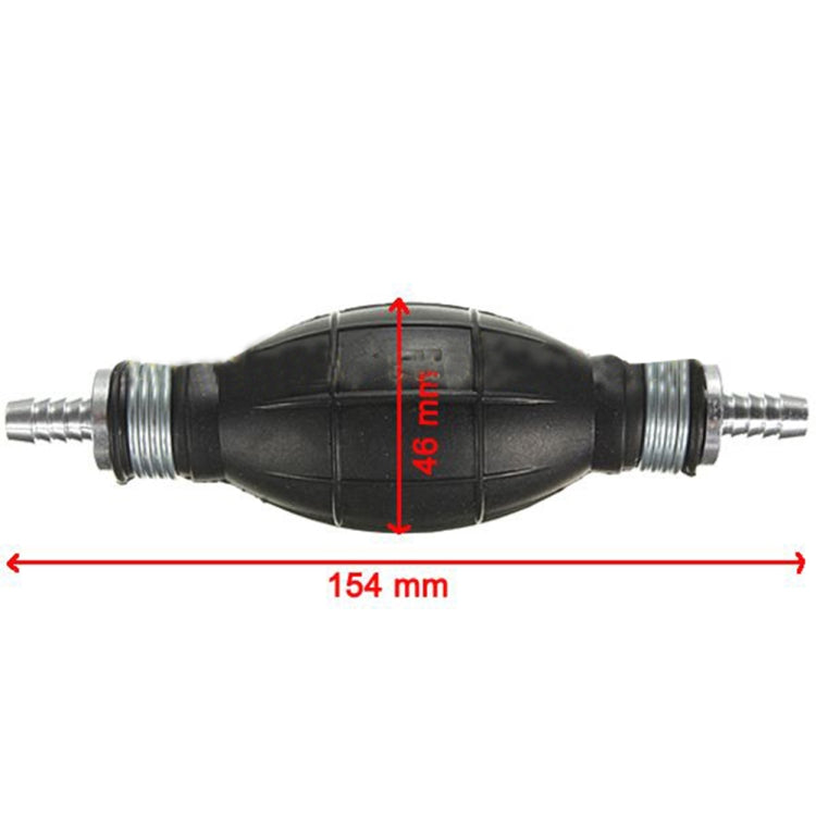 Universal Car Boat Motor Motorcycle Gasoline Pump Spherical Rubber Manual Fuel Pump, Size:6mm(Black) - Marine Accessories & Parts by buy2fix | Online Shopping UK | buy2fix