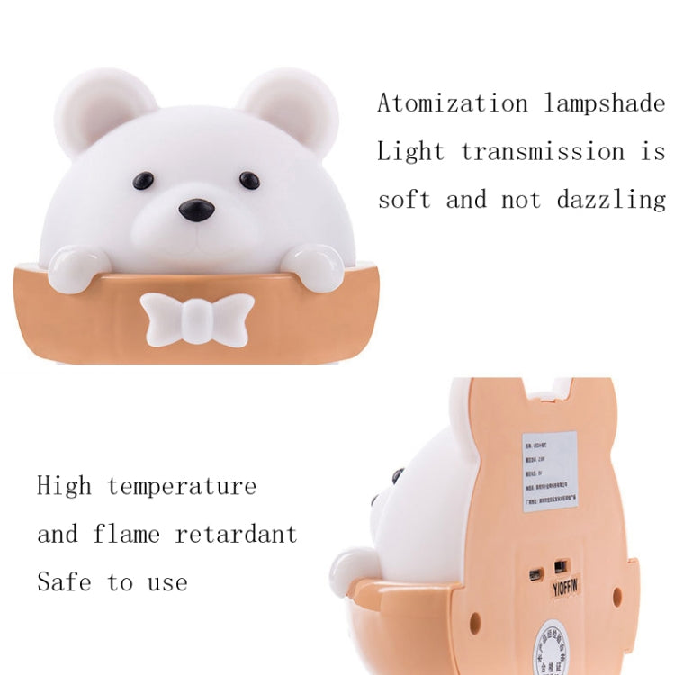 Bear Remote Control Night Light Bedside Eye Protection Wall Lamp with 3 Light Modes, Style:Rechargeable - Night Lights by buy2fix | Online Shopping UK | buy2fix