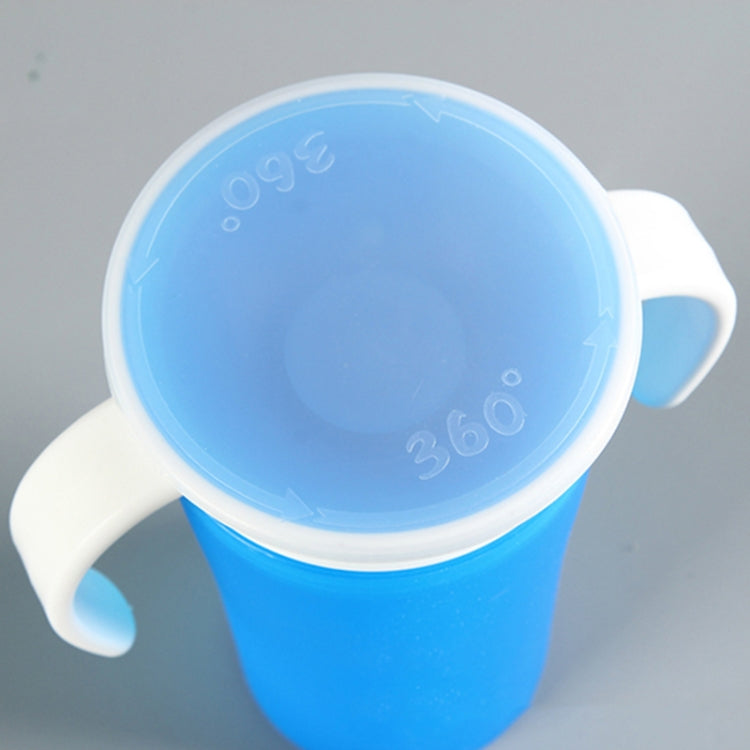 360 Degrees Rotated Baby Learning Drinking Cup With Double Handle Flip(Yellow) - Cups & Silicone Nipple by buy2fix | Online Shopping UK | buy2fix