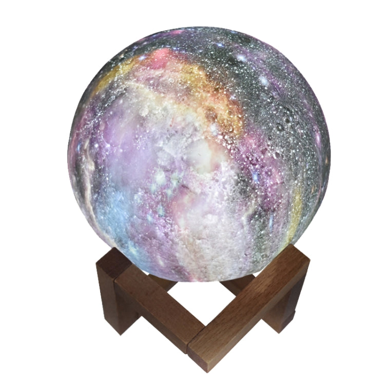 1W 3D Moon Lamp Children Gift Table Lamp Painted Starry Sky LED Night Light, Light color: 10cm Remote Control 16-colors - Night Lights by buy2fix | Online Shopping UK | buy2fix