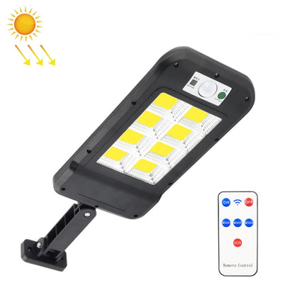 Solar Wall Light Outdoor Waterproof Human Body Induction Garden Lighting Household Street Light 8 x 20COB With Remote Control - Solar Lights by buy2fix | Online Shopping UK | buy2fix