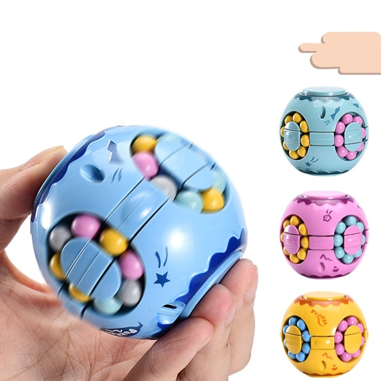 3 PCS Finger Magic Bean Magic Cube Toy Children Intelligence Fingertip Spinning Top(Blue Indigo) - Magic Cubes by buy2fix | Online Shopping UK | buy2fix