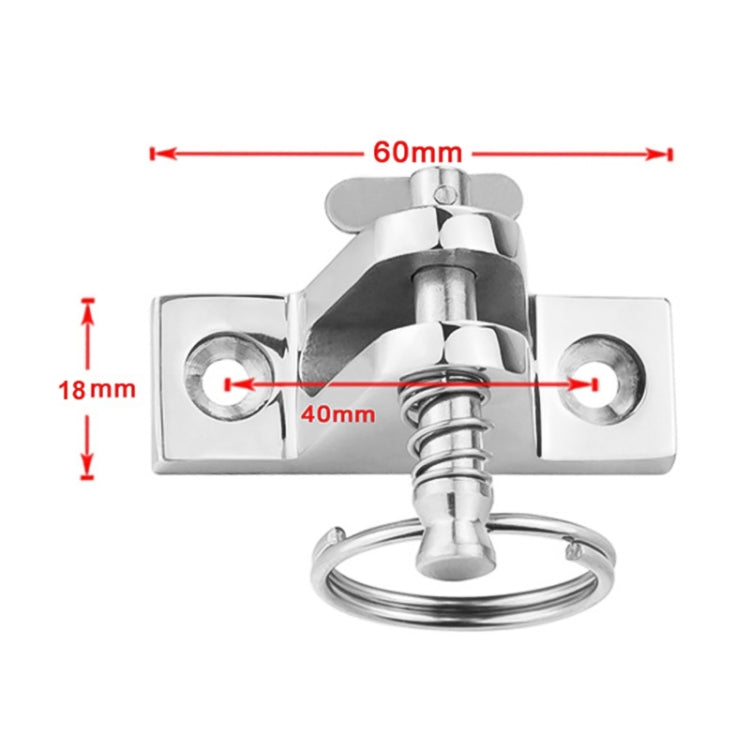 Mountain Type Seat Peg Ring 316 Stainless Steel Ship Accessories, Specification: 60 x 18mm - Marine Accessories & Parts by buy2fix | Online Shopping UK | buy2fix