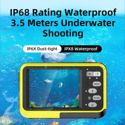 WDC901 3.5m Waterproof 48MP HD Dual Screen Outdoor Sports Digital Camera UK Plug(Blue) - Children Cameras by buy2fix | Online Shopping UK | buy2fix