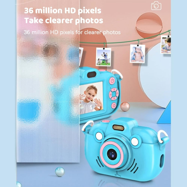 DC502 2.4-Inch 16X Zoom 2.7K Video Recording Children Digital Camera, Color: Blue + 32G(US Plug) - Children Cameras by buy2fix | Online Shopping UK | buy2fix