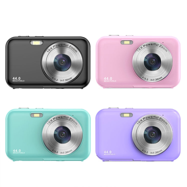 DC406L 2.4-Inch 1080P Mini HD 16X Zoom Digital Camera Home Children Camera UK Plug(Purple) - Children Cameras by buy2fix | Online Shopping UK | buy2fix