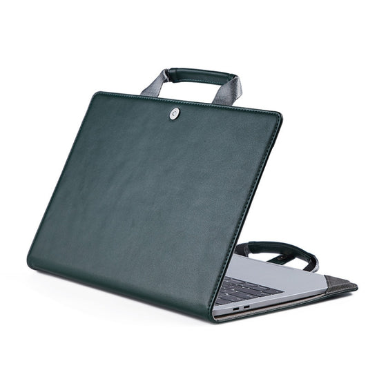 Book Style Laptop Protective Case Handbag For Macbook 16 inch(Ink Green) - Protective Bags by buy2fix | Online Shopping UK | buy2fix