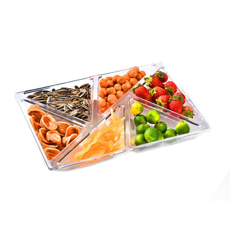 6 In 1 Multifunctional Compartmental Fruit Tray, Style: Transparent - Cutlery Sets by buy2fix | Online Shopping UK | buy2fix