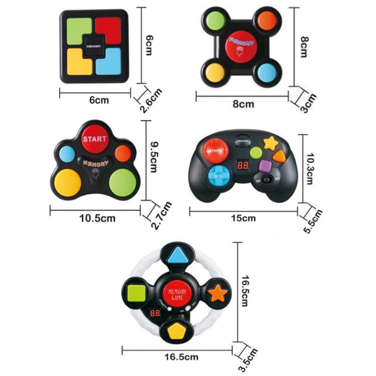 Children Educational Memory Training Game Machine, Style: Shaped - Pocket Console by buy2fix | Online Shopping UK | buy2fix