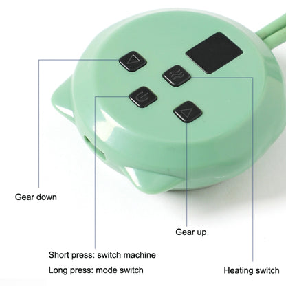 Home Electric Smart Cervical Spine Pulse Massager, Style: Heating Model(Green) - Massage & Relaxation by buy2fix | Online Shopping UK | buy2fix