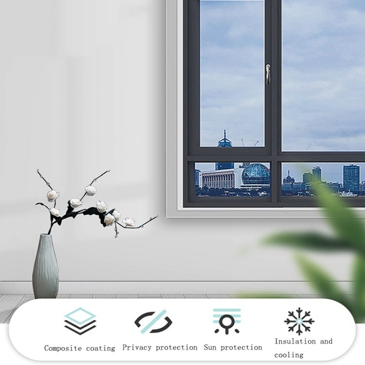 Sunscreen Shading Film One-way Perspective Anti-peeping Glass Sticker, Specification: 60x100cm(Full Shading-Black) - Door & Window Films by buy2fix | Online Shopping UK | buy2fix