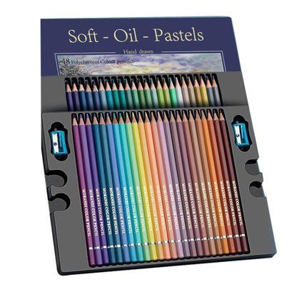 48 Colors Oily Bright Color Pencil Studio Special Set Morandi - Art Supplies by buy2fix | Online Shopping UK | buy2fix