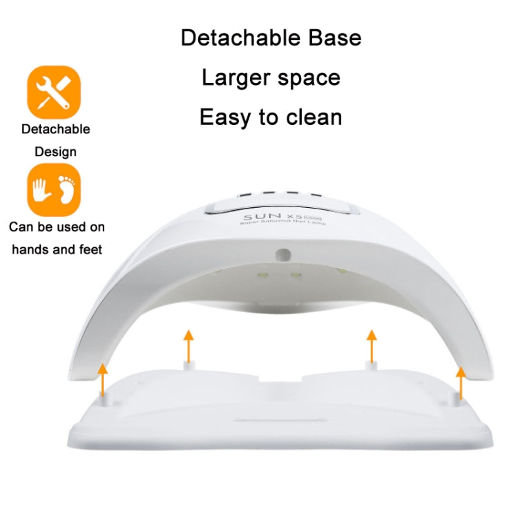 SunX5Max 150W Nail Polish Glue LED Phototherapy Induction Baking Lamp(EU Plug) - Nail Dryers by buy2fix | Online Shopping UK | buy2fix