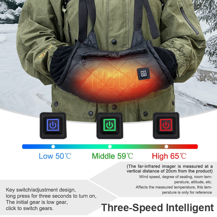 Outdoor Camping USB Heated Smart Warm Handbag(Black) - Others by buy2fix | Online Shopping UK | buy2fix