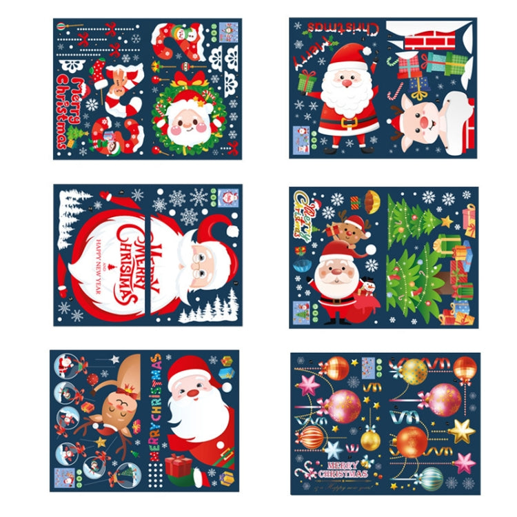 Santa Claus Hanging Stickers Shop Window Glass Door Living Room Wall Stickers(6309) - Christmas Stickers by buy2fix | Online Shopping UK | buy2fix