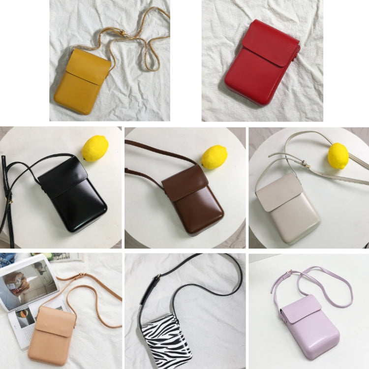 Fashion Versatile Vertical Models Single Shoulder Crossbody Mobile Phone Bag, Color: Red - Single-shoulder Bags by buy2fix | Online Shopping UK | buy2fix