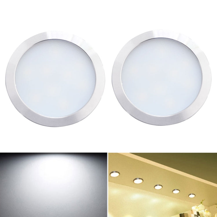 2 PCS 2W DC12V 18LED Cabinet Lights Showcase Lights,Spec: 2510 Terminal -Bottom  Outlet(White Light 6400K) - Novelty Lighting by buy2fix | Online Shopping UK | buy2fix