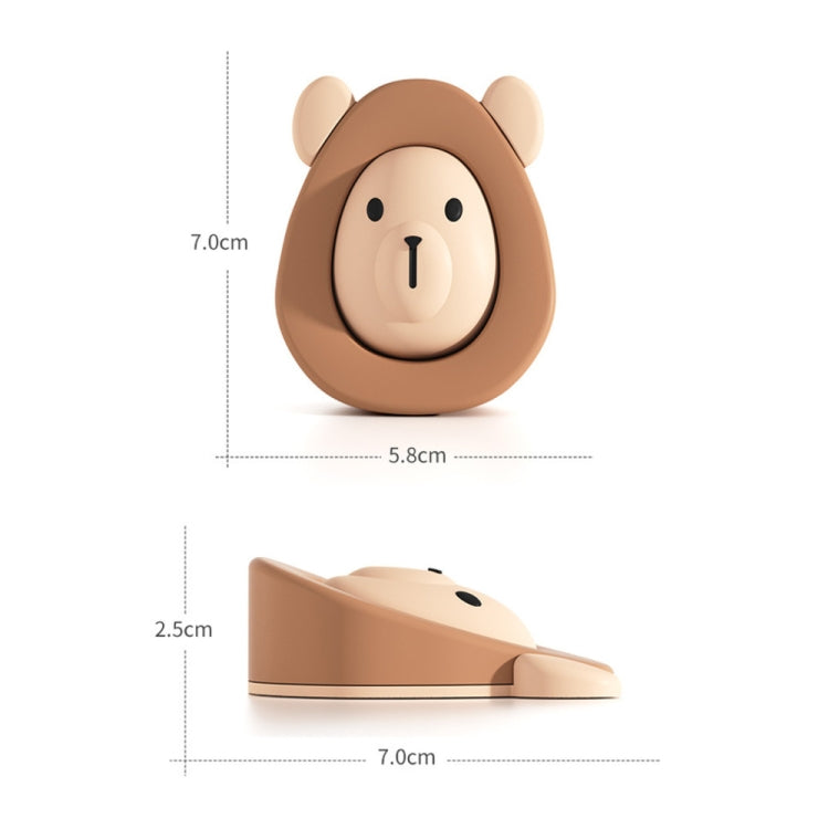 Cartoon Silicone Door Stopper Anti-Collision Door Blocker(Coffee) - Crash Pads by buy2fix | Online Shopping UK | buy2fix