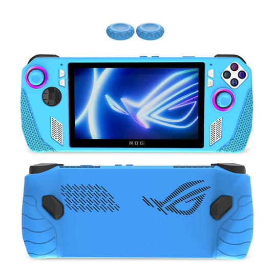 For ASUS Rog Ally Gaming Console Multicolor Silicone Case With 2 Button Caps(Blue) - Accessories by buy2fix | Online Shopping UK | buy2fix