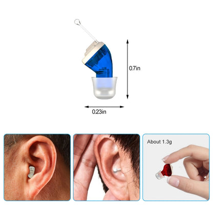 AN127 Invisible In-Ear Hearing Aid Sound Amplifier For The Elderly And Hearing Impaired(Skin Color Left Ear) - Hearing Aids by buy2fix | Online Shopping UK | buy2fix