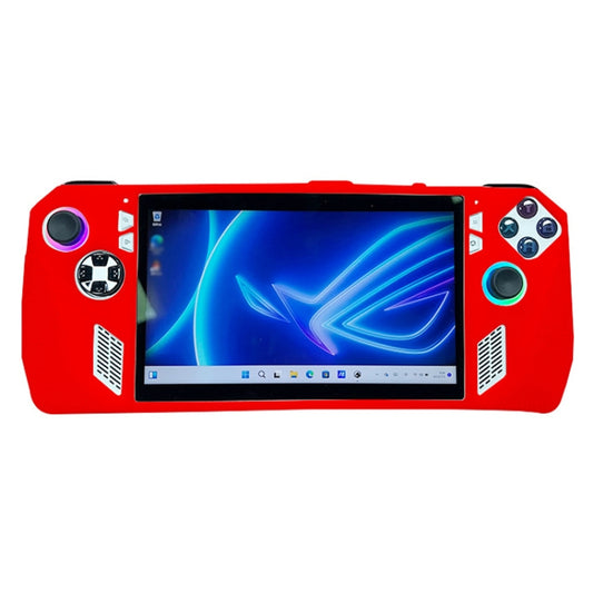 For ASUS ROG Ally Handheld Game Console Silicone Drop-proof Protective Case All-inclusive Case(Red) - Accessories by buy2fix | Online Shopping UK | buy2fix
