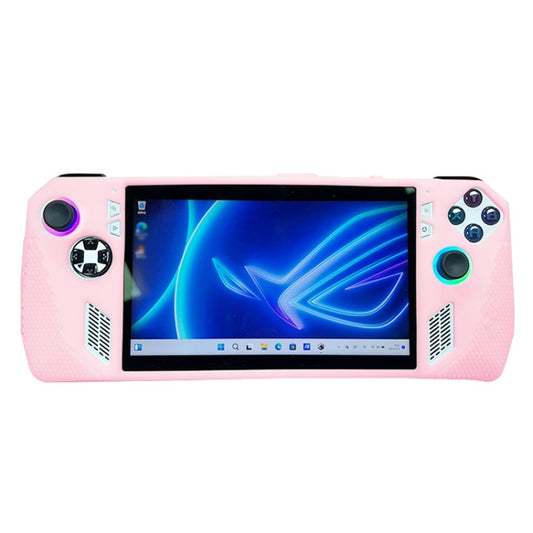 For ASUS ROG Ally Handheld Game Console Silicone Drop-proof Protective Case All-inclusive Case(Pink) - Accessories by buy2fix | Online Shopping UK | buy2fix