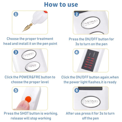 Spot Mole Pen Spot Removal Instrument Home Beauty Instrument, Spec: Charging Model UK Plug(Silver) - Beauty Instrument by buy2fix | Online Shopping UK | buy2fix