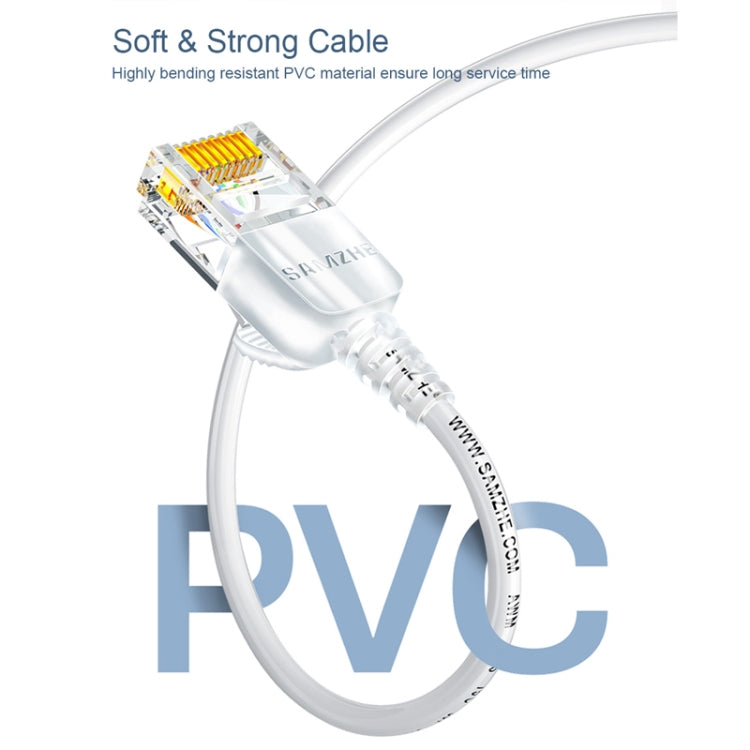 SAMZHE Cat6A Ethernet Cable UTP Network Patch Cable 15m(Black) - Lan Cable and Tools by SAMZHE | Online Shopping UK | buy2fix