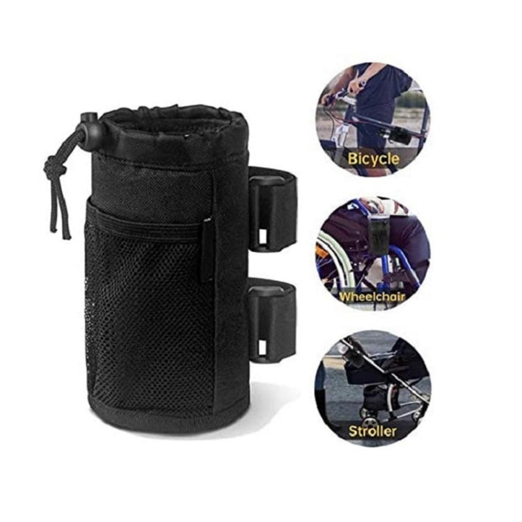 Bicycle Water Cup Holder Stroller Hanging Bottle Bag(Black) - Bicycle Bags by buy2fix | Online Shopping UK | buy2fix