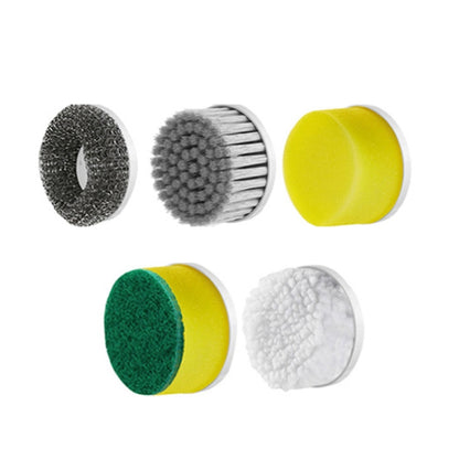 5-in-1 Replace Brush Head Electric Handheld Scrubber Heads Home Washing Tools - Sponges, Cloths & Brushes by buy2fix | Online Shopping UK | buy2fix