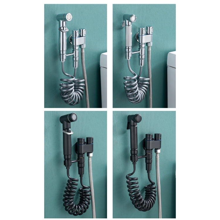 Toilet Mate Booster Flusher Toilet Cleaning Shower Set, Specification: Black ABS Model - Shower Head by buy2fix | Online Shopping UK | buy2fix