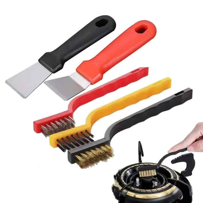 5pcs /Set Multifunctional Kitchen Stove Cleaning Brush Set Range Hood Sink Gap Brush - Cleaning Tools by buy2fix | Online Shopping UK | buy2fix