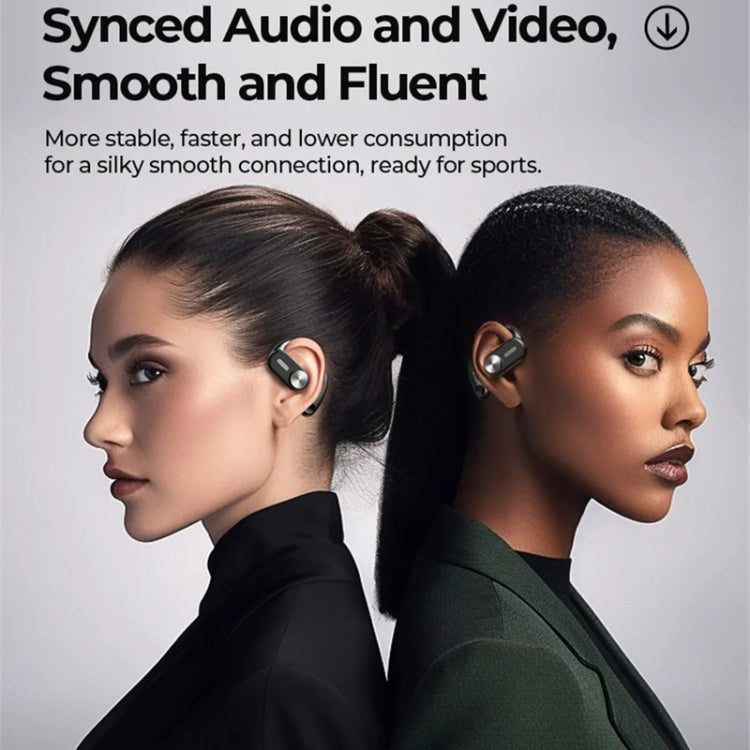 REMAX OpenBuds P3 Metal Open-Ear OWS Wireless Bluetooth Earphone(Black) - Bluetooth Earphone by REMAX | Online Shopping UK | buy2fix