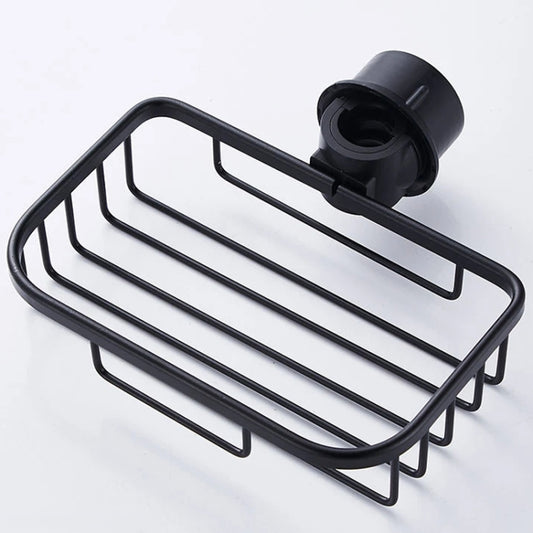 Kitchen Faucet Shelf No-Punch Sink Rag Drainage Basket Sponge Drainage Storage Rack, Style: C Black - Shelf by buy2fix | Online Shopping UK | buy2fix