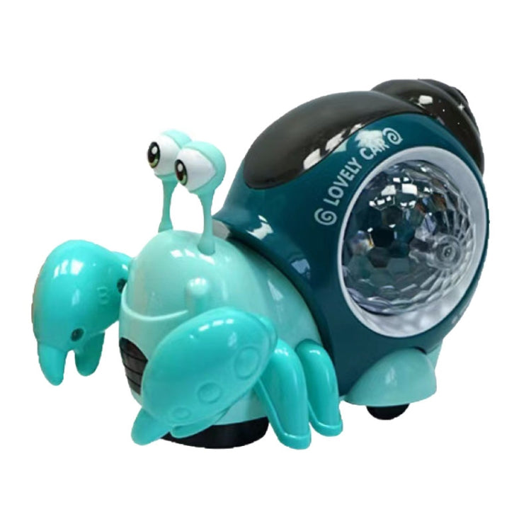 Crawling Hermit Crab Educational Electrical Toys Universal Music Light Projection Cartoon Children Toys(Blue) - Electronic Pets by buy2fix | Online Shopping UK | buy2fix