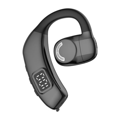 Bluetooth Headset Digital Display Hanging Ear OWS Stereo Sports Earbuds(Black) - Bluetooth Earphone by buy2fix | Online Shopping UK | buy2fix