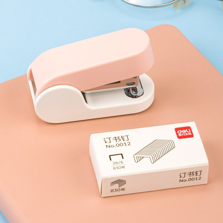 Deli Mini Stapler Includes 830 Staples ,12 Sheet Capacity(Pink) - Binding Supplies by DELI | Online Shopping UK | buy2fix