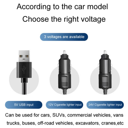 SUITU Car Foldable Cooling Fan Automobile Summer Temperature Reduction Fan, Model: Dual 24V Cigarette Lighter Energized - Heating & Fans by SUITU | Online Shopping UK | buy2fix