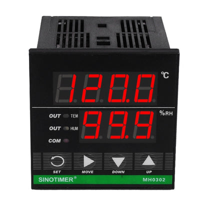 SINOTIMER MH0302 Intelligent High Precision Temperature Humidity Controller Digital Display Temperature and Humidity Meter - Thermostat & Thermometer by SINOTIMER | Online Shopping UK | buy2fix