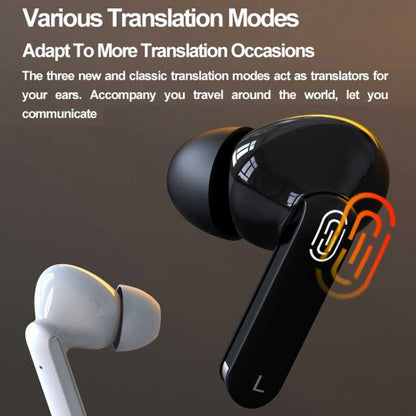 Hishell Y113 Smart Voice Translator Earphone Wireless Earbuds Real Time Instant Online 40 Languages Translate Earphone(White) -  by Hishell | Online Shopping UK | buy2fix