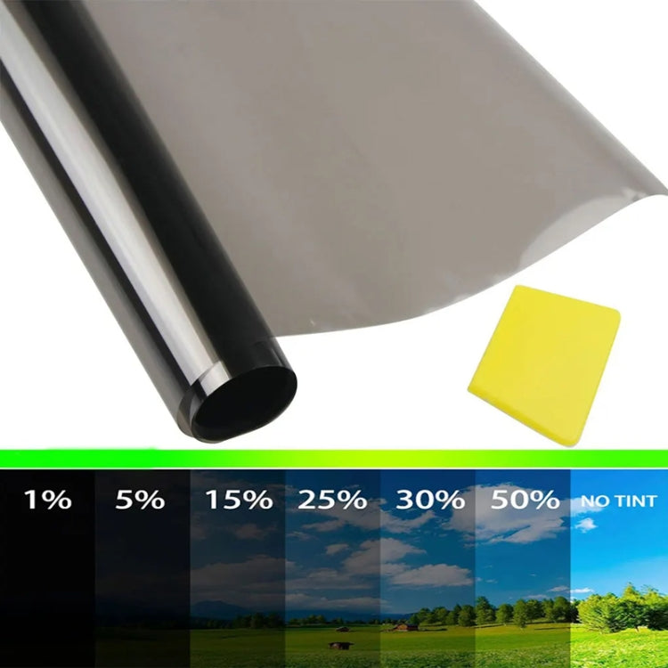 50cm x 3m Car Glass Sun Protection Heat Insulation Solar Translucent Film, Transmittance: 1 Percent - Window Foils & Solar Protection by buy2fix | Online Shopping UK | buy2fix