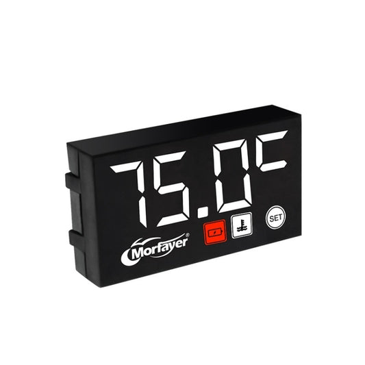 Compact LED Digital Display Time Voltmeter, Specification: 2 in 1 Water Temperature White - Electrical Instruments by buy2fix | Online Shopping UK | buy2fix