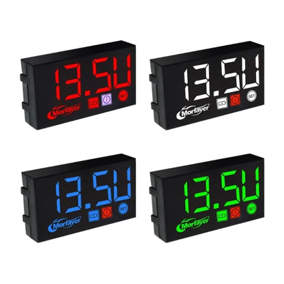 Compact LED Digital Display Time Voltmeter, Specification: 2 in 1 Temperature Red - Electrical Instruments by buy2fix | Online Shopping UK | buy2fix